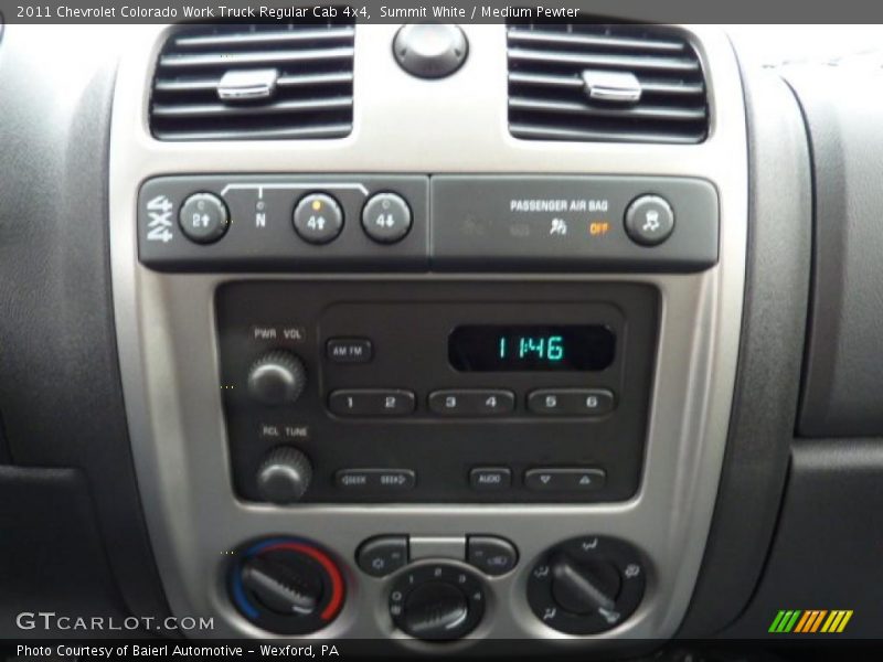 Summit White / Medium Pewter 2011 Chevrolet Colorado Work Truck Regular Cab 4x4