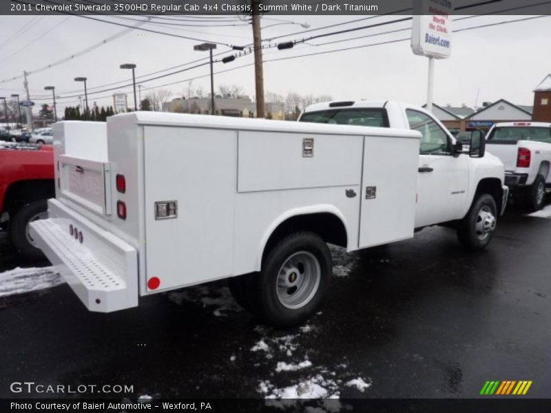 Summit White / Dark Titanium 2011 Chevrolet Silverado 3500HD Regular Cab 4x4 Chassis