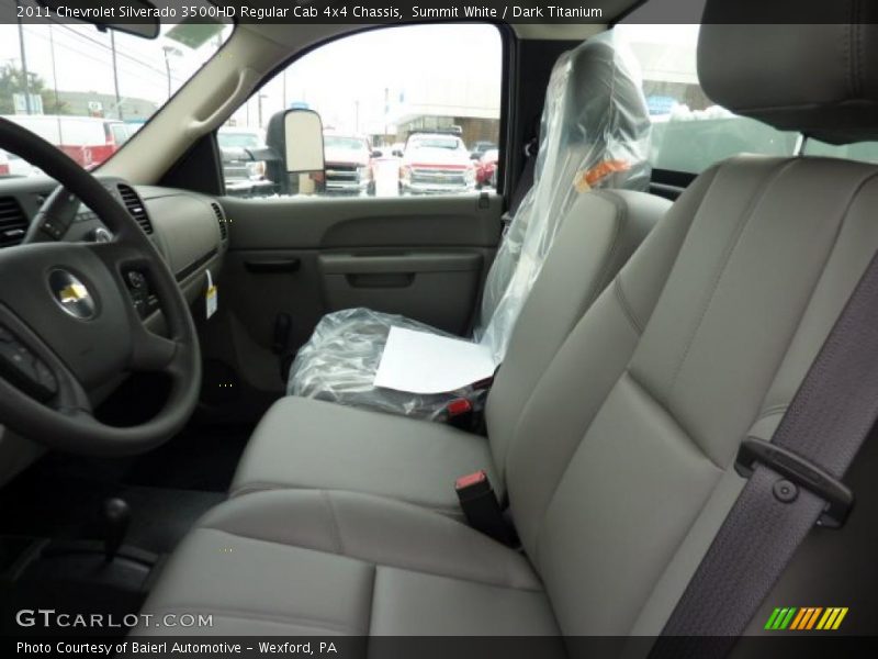 Summit White / Dark Titanium 2011 Chevrolet Silverado 3500HD Regular Cab 4x4 Chassis