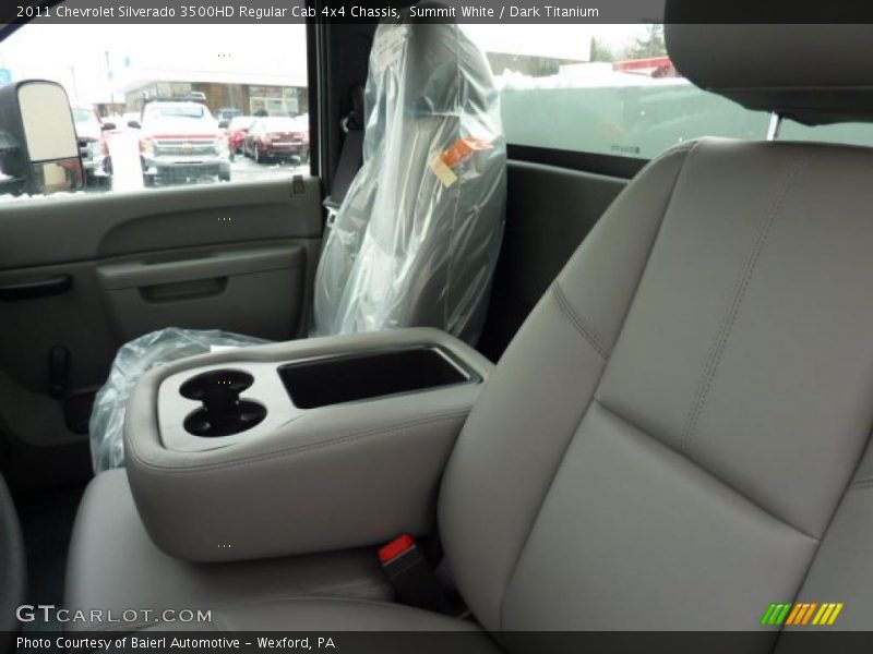 Summit White / Dark Titanium 2011 Chevrolet Silverado 3500HD Regular Cab 4x4 Chassis