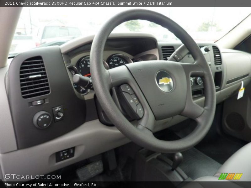 Summit White / Dark Titanium 2011 Chevrolet Silverado 3500HD Regular Cab 4x4 Chassis