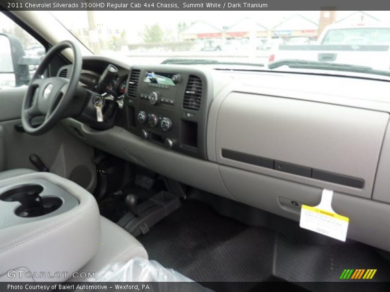 Summit White / Dark Titanium 2011 Chevrolet Silverado 3500HD Regular Cab 4x4 Chassis