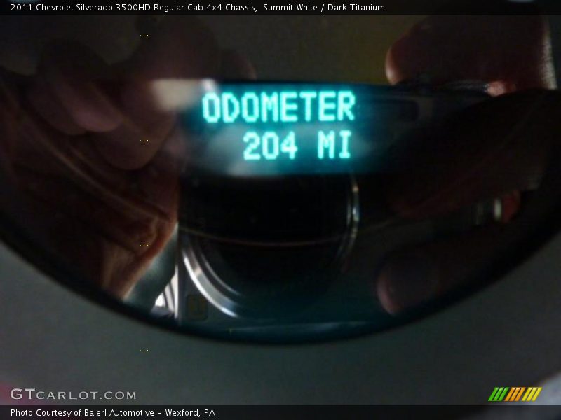 Summit White / Dark Titanium 2011 Chevrolet Silverado 3500HD Regular Cab 4x4 Chassis