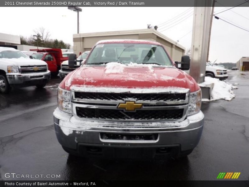 Victory Red / Dark Titanium 2011 Chevrolet Silverado 2500HD Regular Cab
