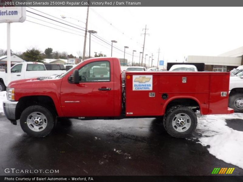 Victory Red / Dark Titanium 2011 Chevrolet Silverado 2500HD Regular Cab