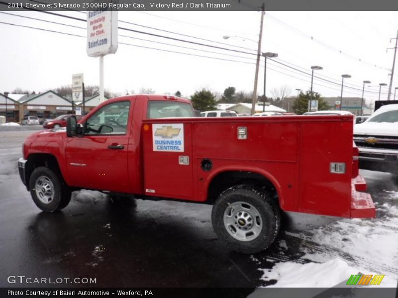 Victory Red / Dark Titanium 2011 Chevrolet Silverado 2500HD Regular Cab