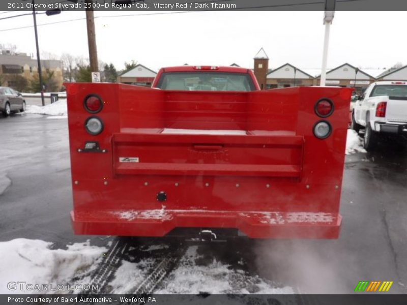 Victory Red / Dark Titanium 2011 Chevrolet Silverado 2500HD Regular Cab