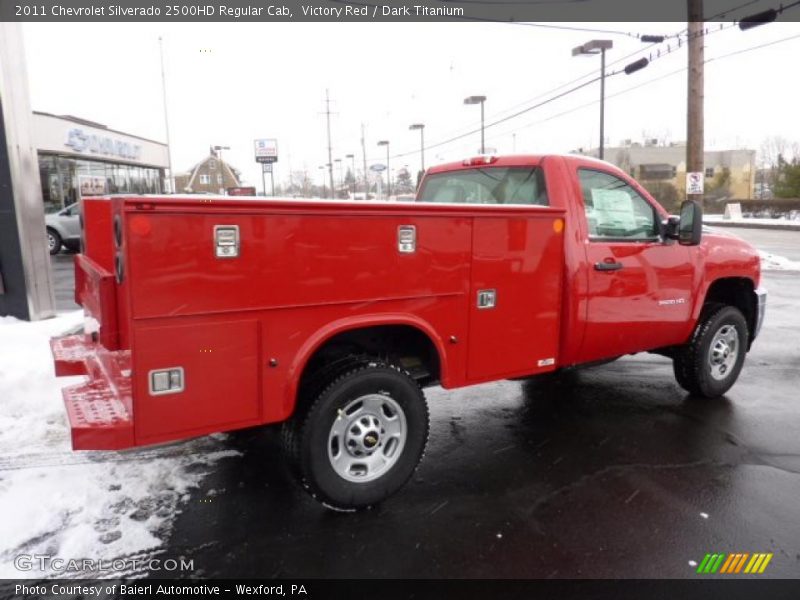Victory Red / Dark Titanium 2011 Chevrolet Silverado 2500HD Regular Cab