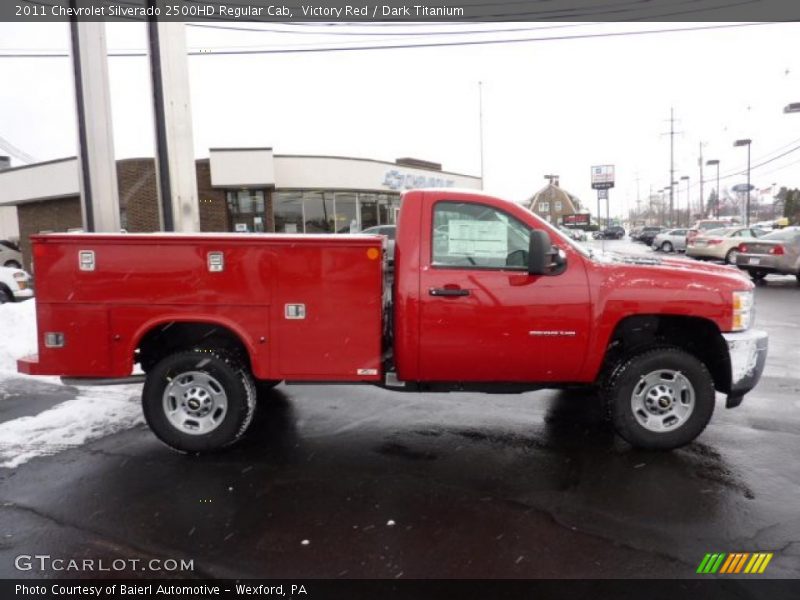 Victory Red / Dark Titanium 2011 Chevrolet Silverado 2500HD Regular Cab