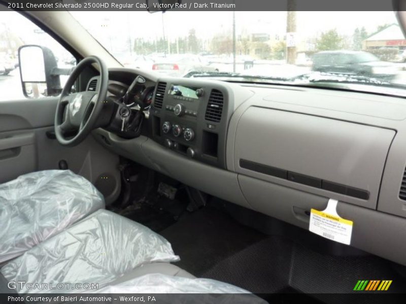 Victory Red / Dark Titanium 2011 Chevrolet Silverado 2500HD Regular Cab