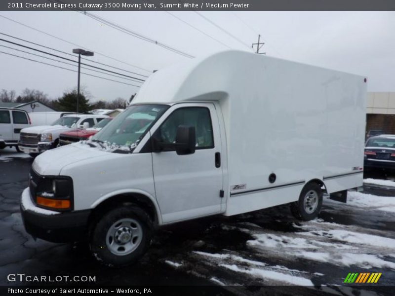 Summit White / Medium Pewter 2011 Chevrolet Express Cutaway 3500 Moving Van