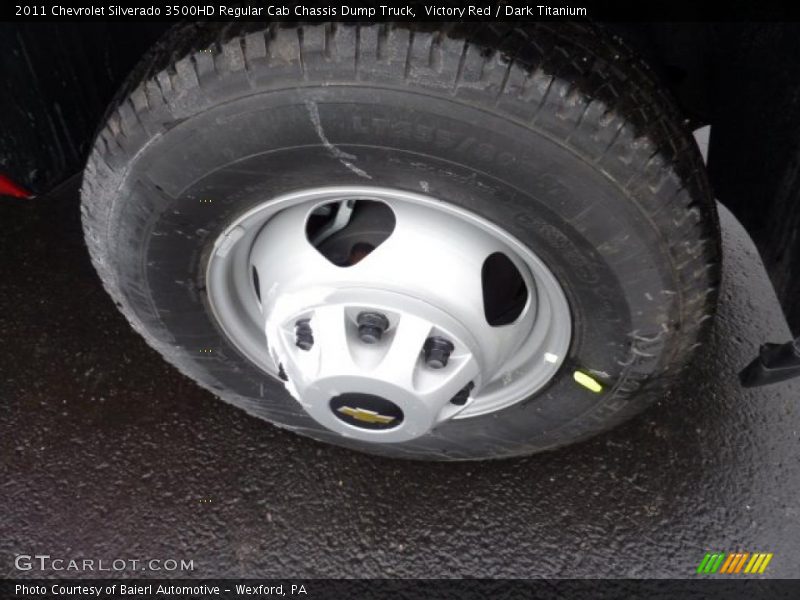 Victory Red / Dark Titanium 2011 Chevrolet Silverado 3500HD Regular Cab Chassis Dump Truck