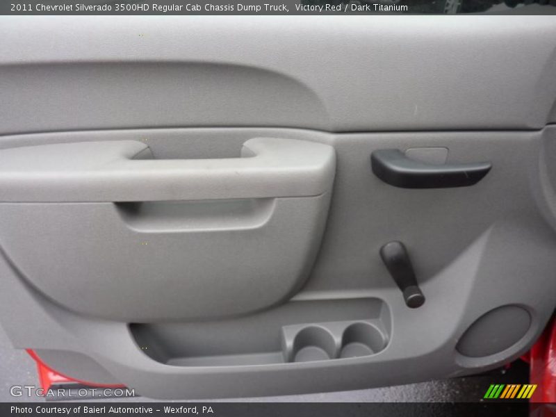 Victory Red / Dark Titanium 2011 Chevrolet Silverado 3500HD Regular Cab Chassis Dump Truck