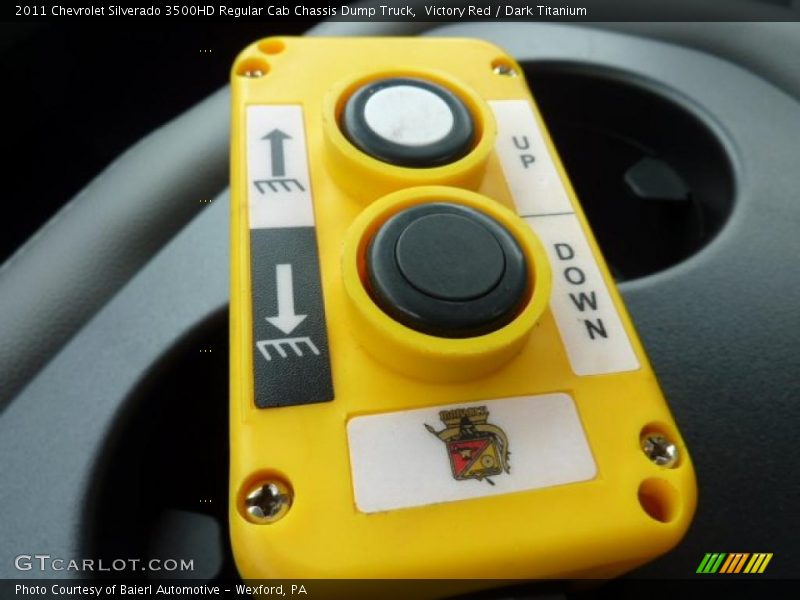 Victory Red / Dark Titanium 2011 Chevrolet Silverado 3500HD Regular Cab Chassis Dump Truck