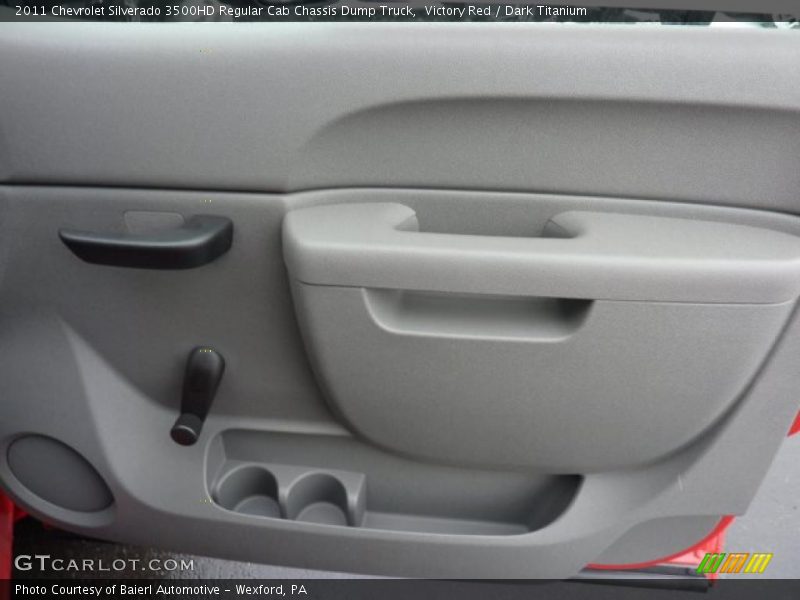 Victory Red / Dark Titanium 2011 Chevrolet Silverado 3500HD Regular Cab Chassis Dump Truck