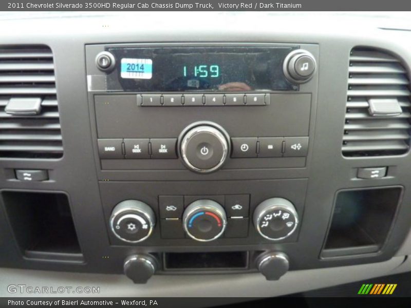Victory Red / Dark Titanium 2011 Chevrolet Silverado 3500HD Regular Cab Chassis Dump Truck
