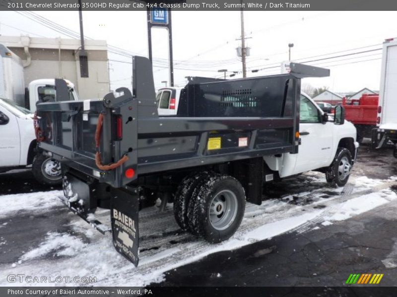  2011 Silverado 3500HD Regular Cab 4x4 Chassis Dump Truck Summit White