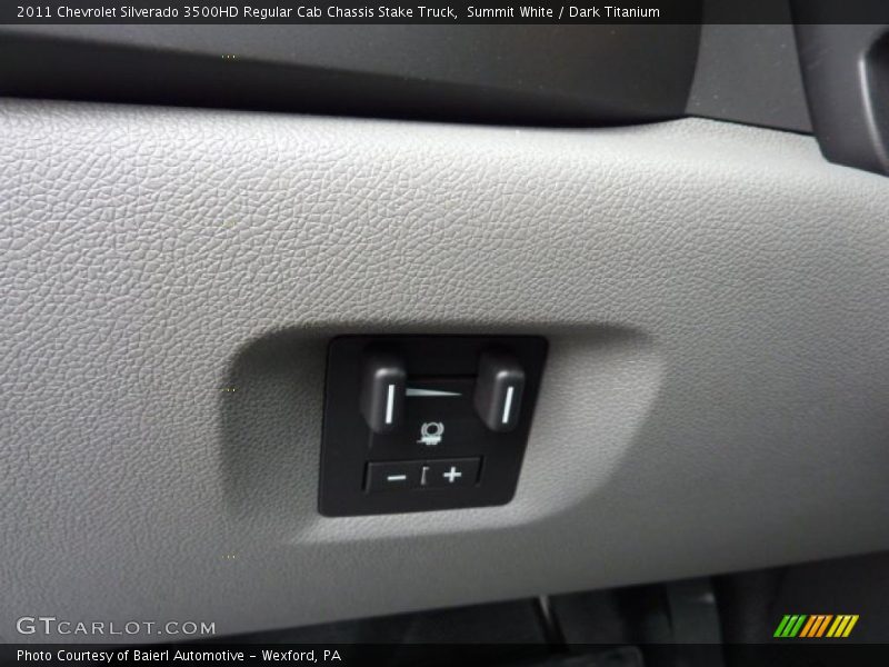 Summit White / Dark Titanium 2011 Chevrolet Silverado 3500HD Regular Cab Chassis Stake Truck