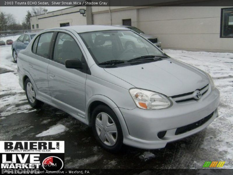 Silver Streak Mica / Shadow Gray 2003 Toyota ECHO Sedan