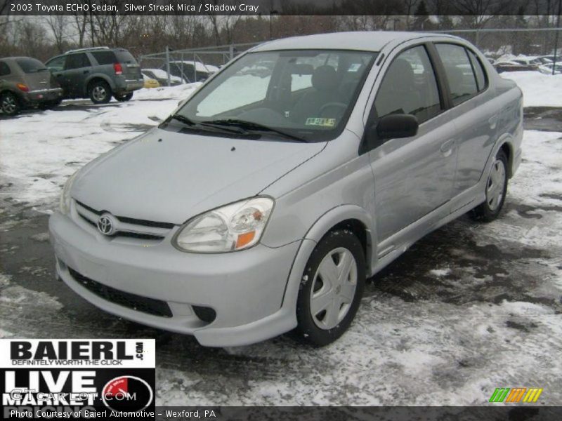 Silver Streak Mica / Shadow Gray 2003 Toyota ECHO Sedan