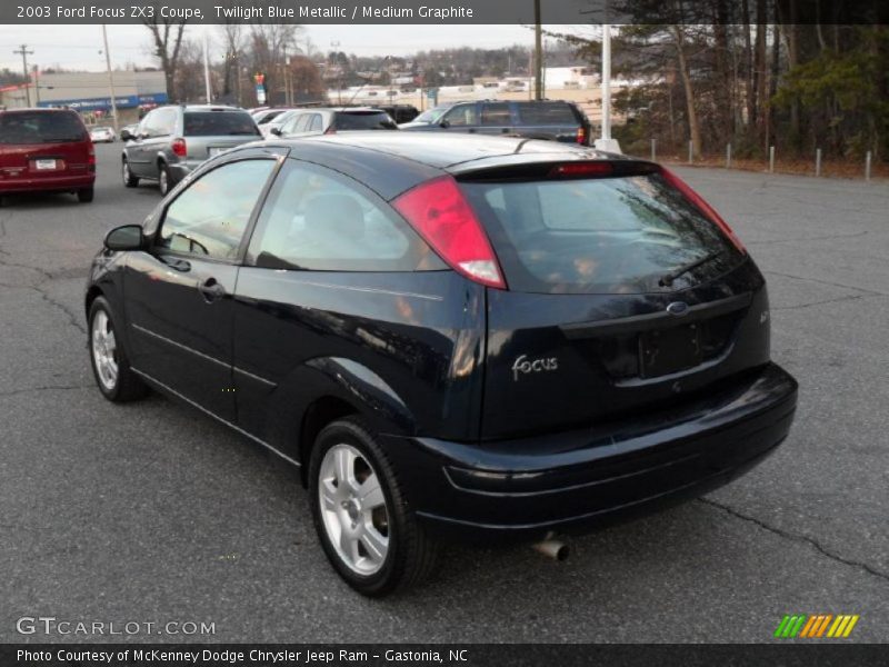 Twilight Blue Metallic / Medium Graphite 2003 Ford Focus ZX3 Coupe