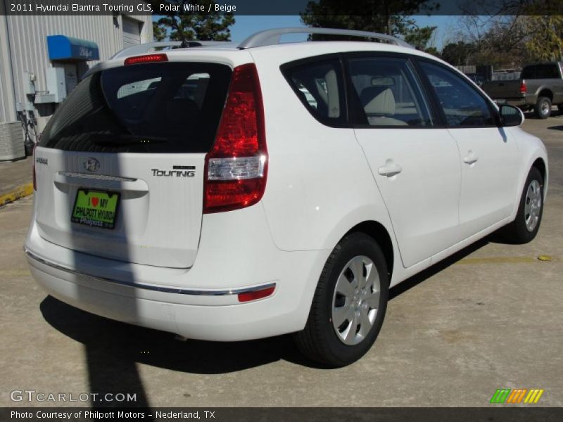 Polar White / Beige 2011 Hyundai Elantra Touring GLS