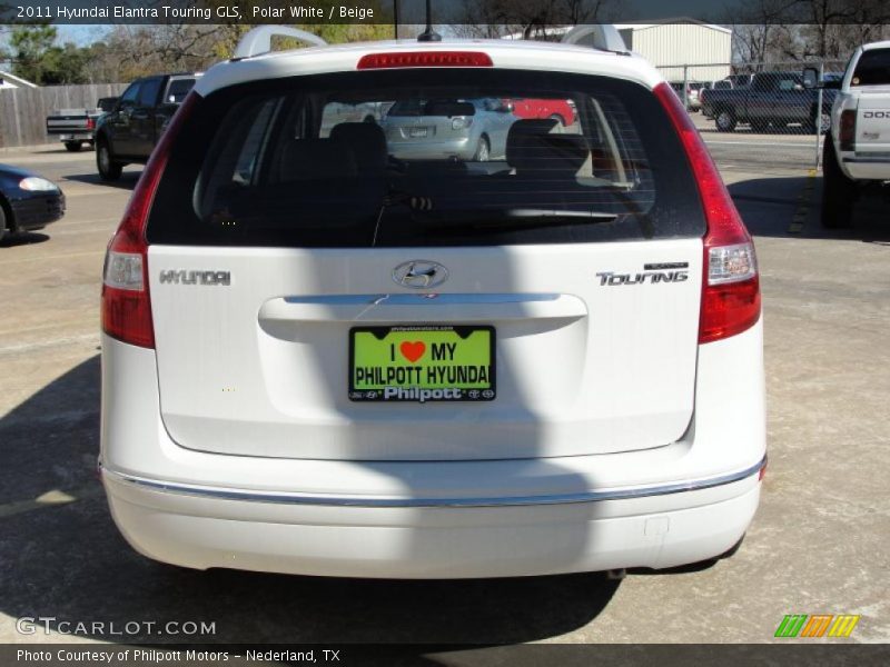 Polar White / Beige 2011 Hyundai Elantra Touring GLS