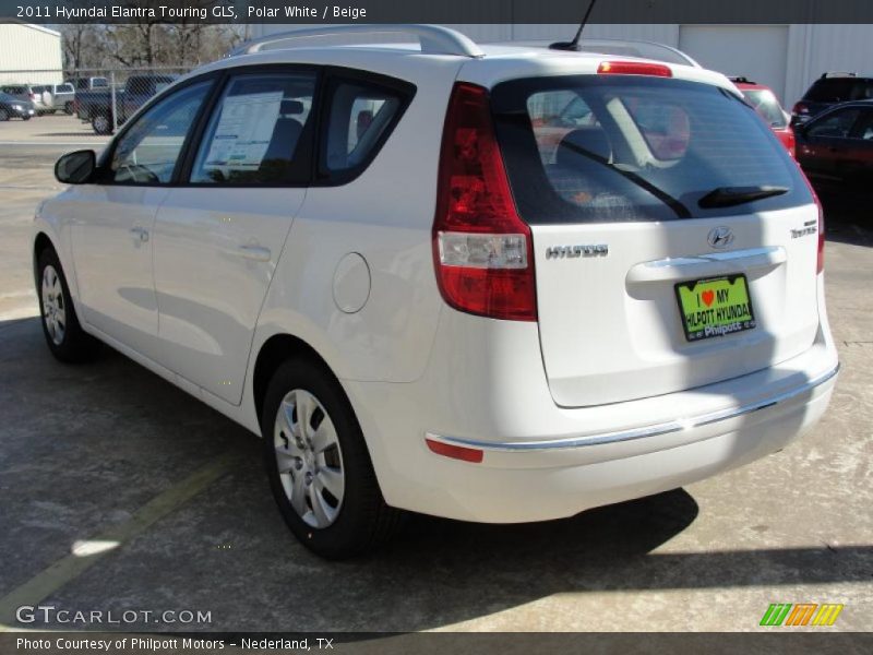 Polar White / Beige 2011 Hyundai Elantra Touring GLS