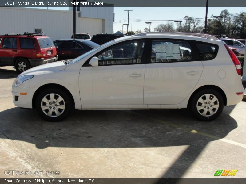 Polar White / Beige 2011 Hyundai Elantra Touring GLS
