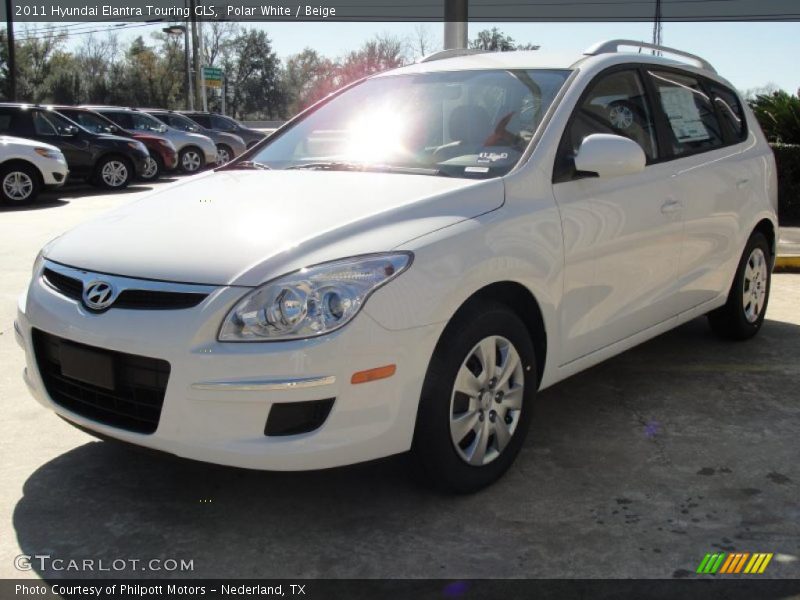 Polar White / Beige 2011 Hyundai Elantra Touring GLS