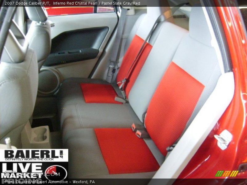 Inferno Red Crystal Pearl / Pastel Slate Gray/Red 2007 Dodge Caliber R/T