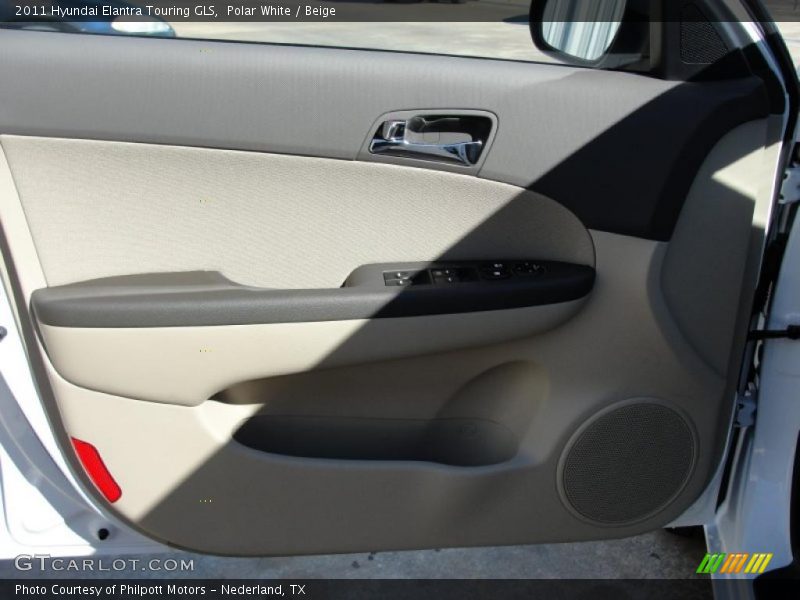 Polar White / Beige 2011 Hyundai Elantra Touring GLS