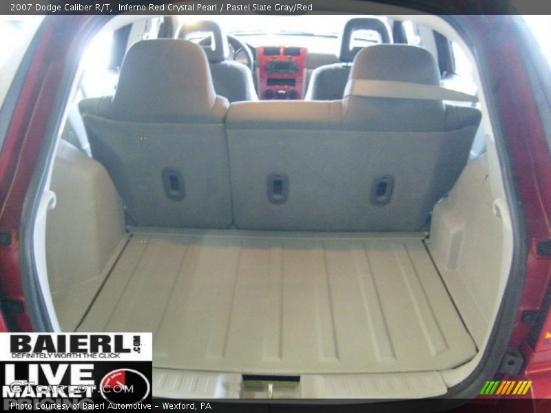 Inferno Red Crystal Pearl / Pastel Slate Gray/Red 2007 Dodge Caliber R/T