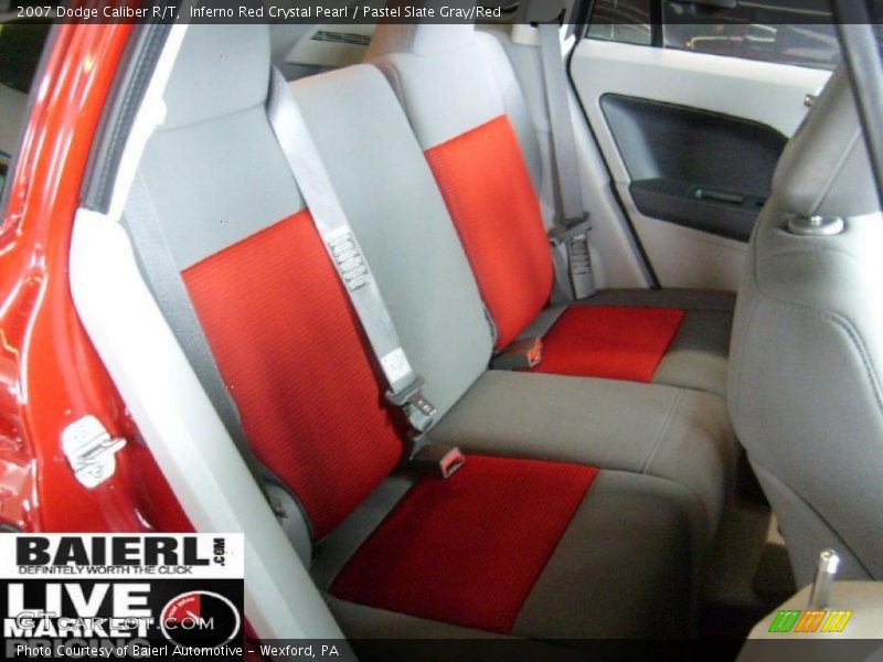 Inferno Red Crystal Pearl / Pastel Slate Gray/Red 2007 Dodge Caliber R/T
