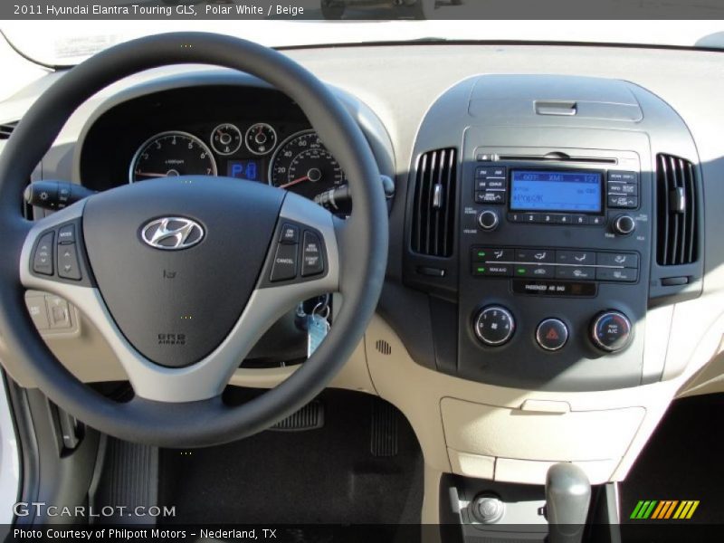 Polar White / Beige 2011 Hyundai Elantra Touring GLS