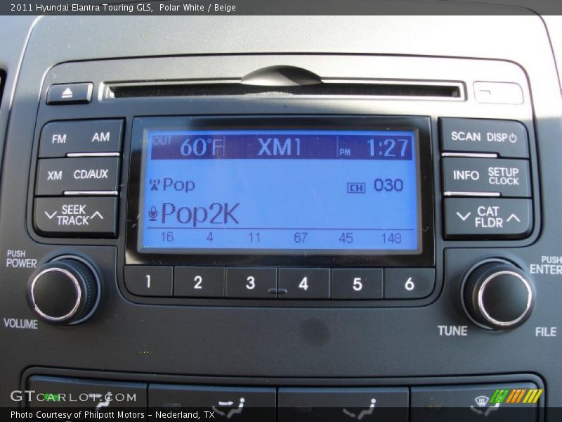 Polar White / Beige 2011 Hyundai Elantra Touring GLS