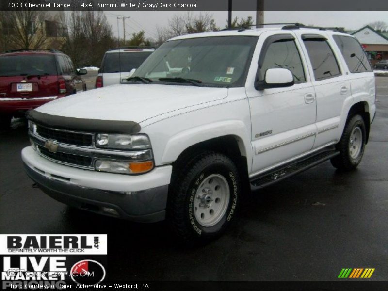 Summit White / Gray/Dark Charcoal 2003 Chevrolet Tahoe LT 4x4