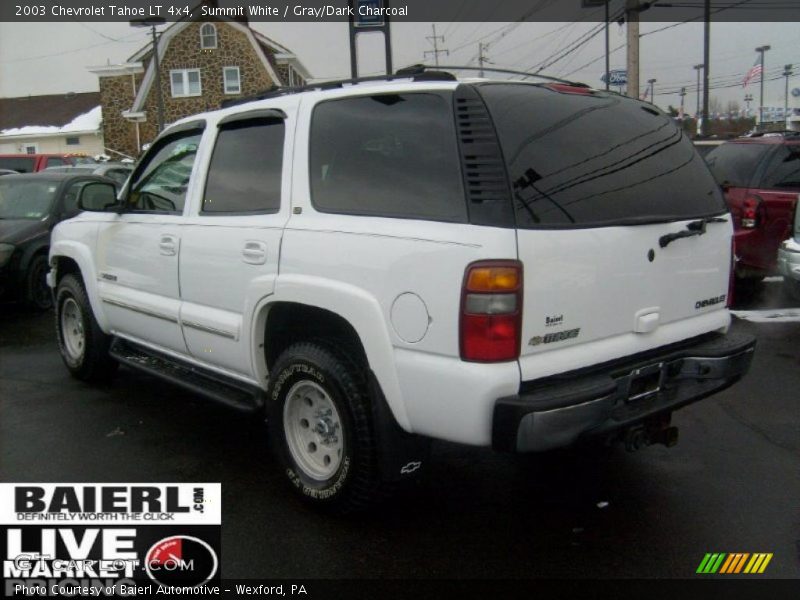 Summit White / Gray/Dark Charcoal 2003 Chevrolet Tahoe LT 4x4