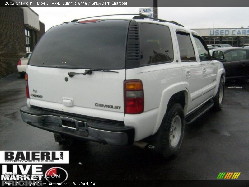Summit White / Gray/Dark Charcoal 2003 Chevrolet Tahoe LT 4x4