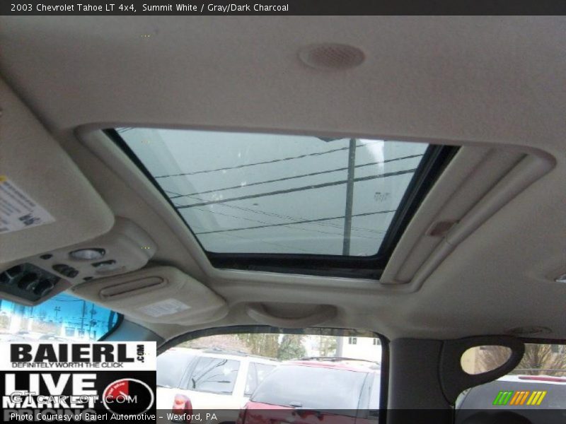 Summit White / Gray/Dark Charcoal 2003 Chevrolet Tahoe LT 4x4