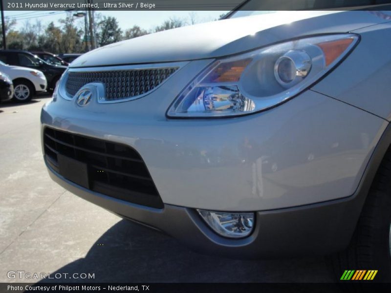 Ultra Silver / Beige 2011 Hyundai Veracruz Limited