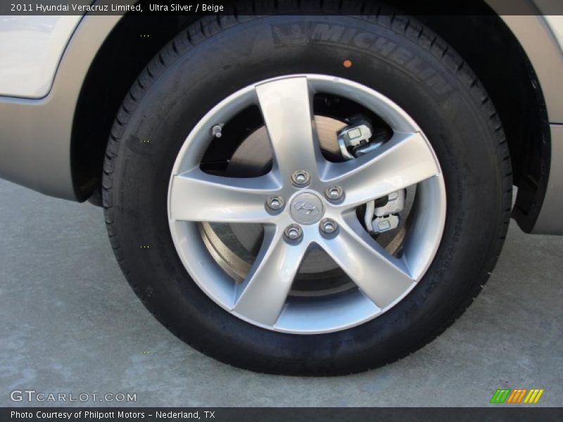 Ultra Silver / Beige 2011 Hyundai Veracruz Limited