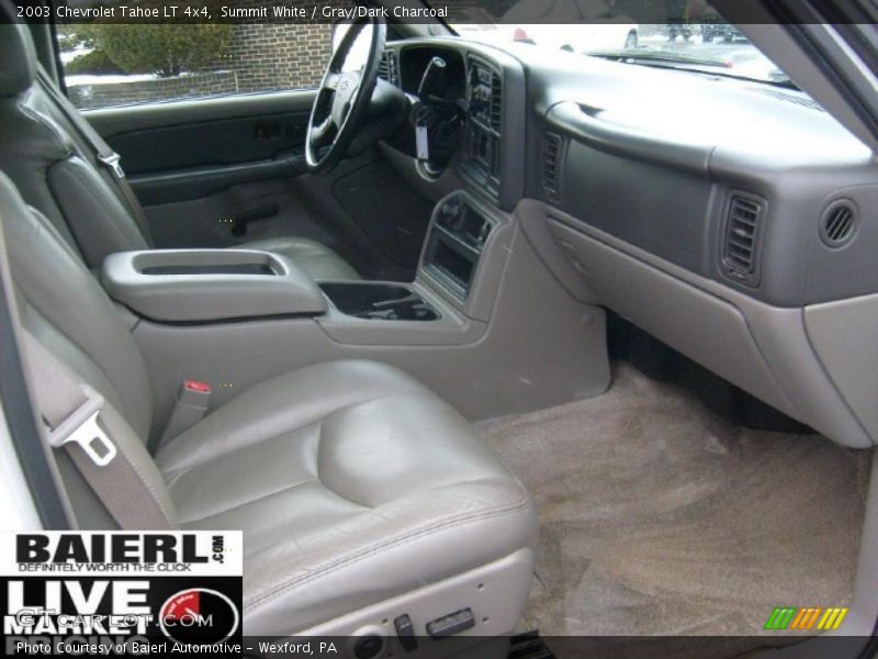 Summit White / Gray/Dark Charcoal 2003 Chevrolet Tahoe LT 4x4