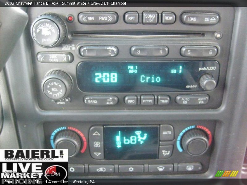 Summit White / Gray/Dark Charcoal 2003 Chevrolet Tahoe LT 4x4