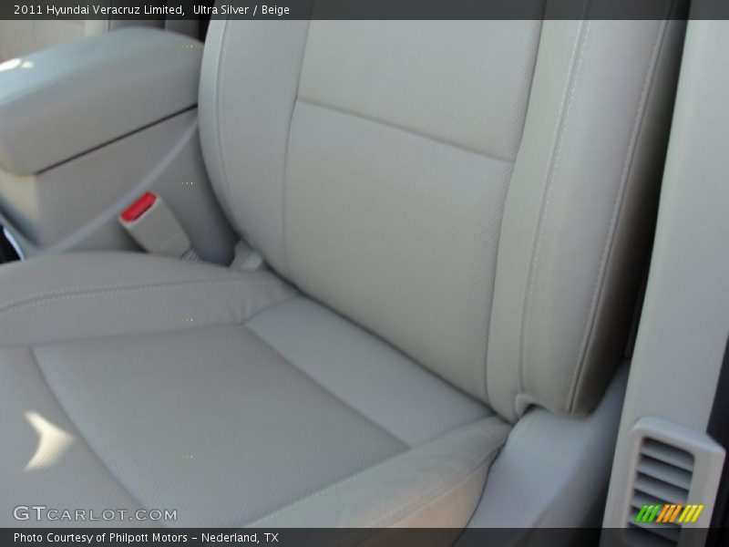 Ultra Silver / Beige 2011 Hyundai Veracruz Limited