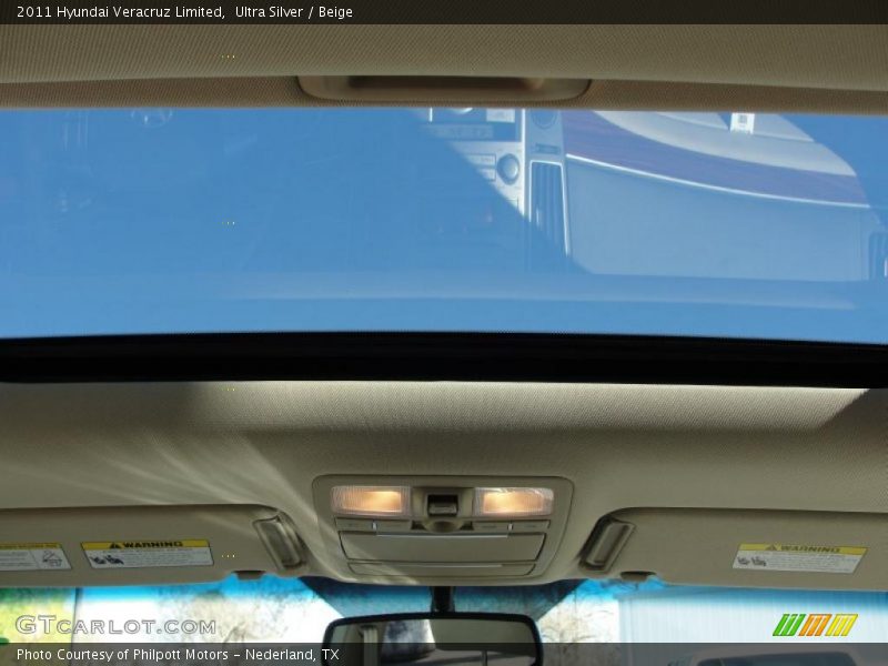 Ultra Silver / Beige 2011 Hyundai Veracruz Limited