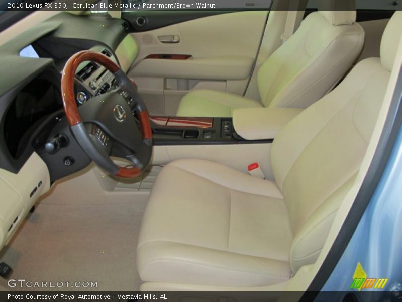  2010 RX 350 Parchment/Brown Walnut Interior