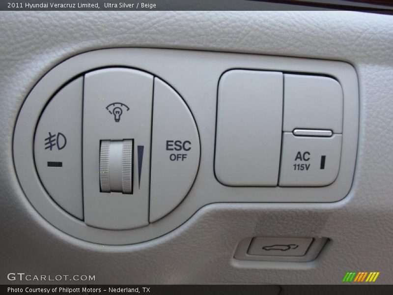 Controls of 2011 Veracruz Limited