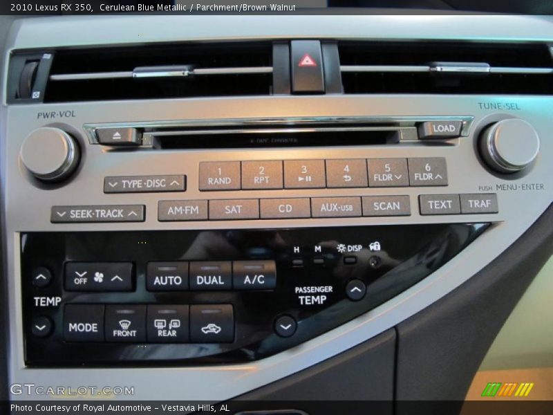 Controls of 2010 RX 350
