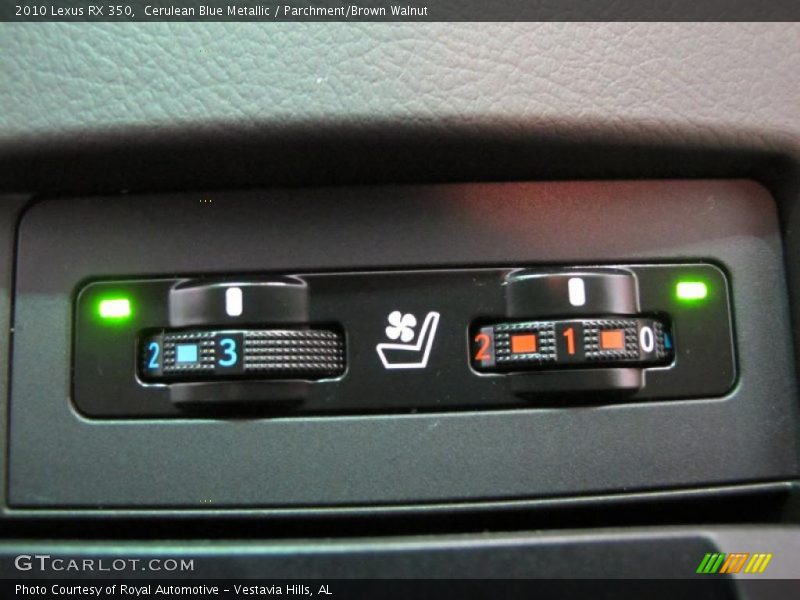 Controls of 2010 RX 350